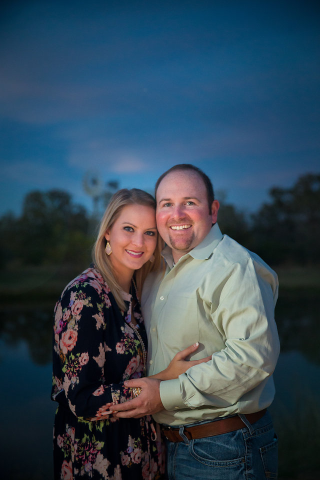 close up of couple at sunset in San Antonio engagement session