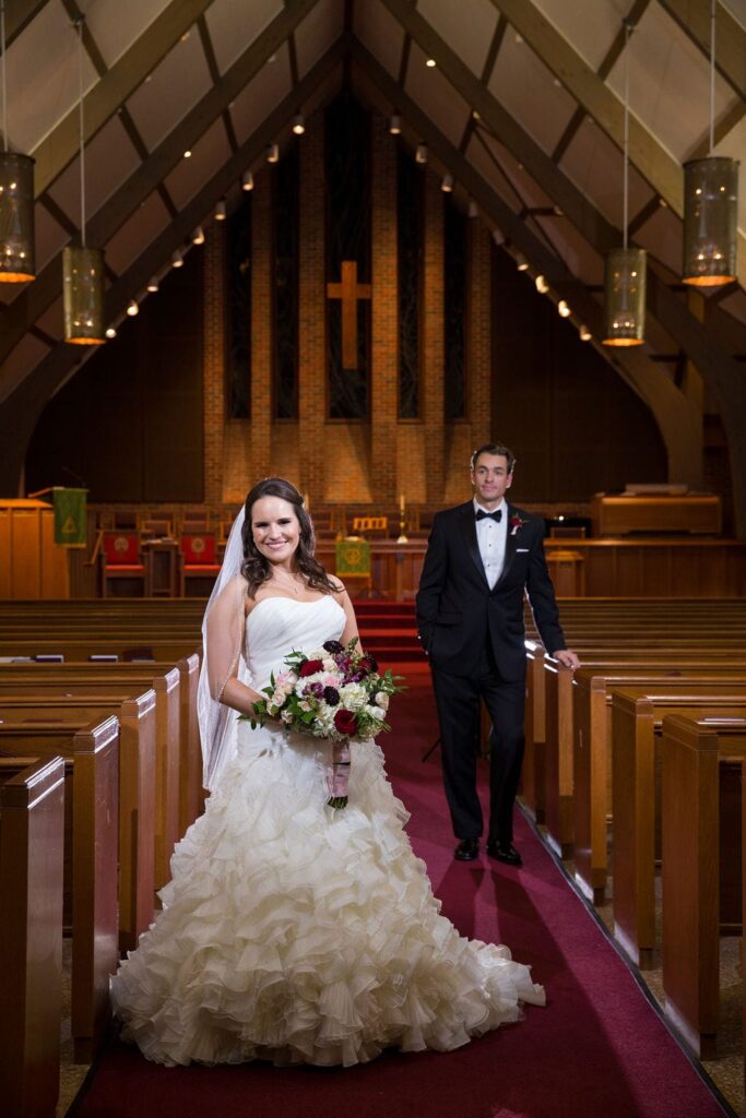 Ashley and Josh's wedding church portrait2