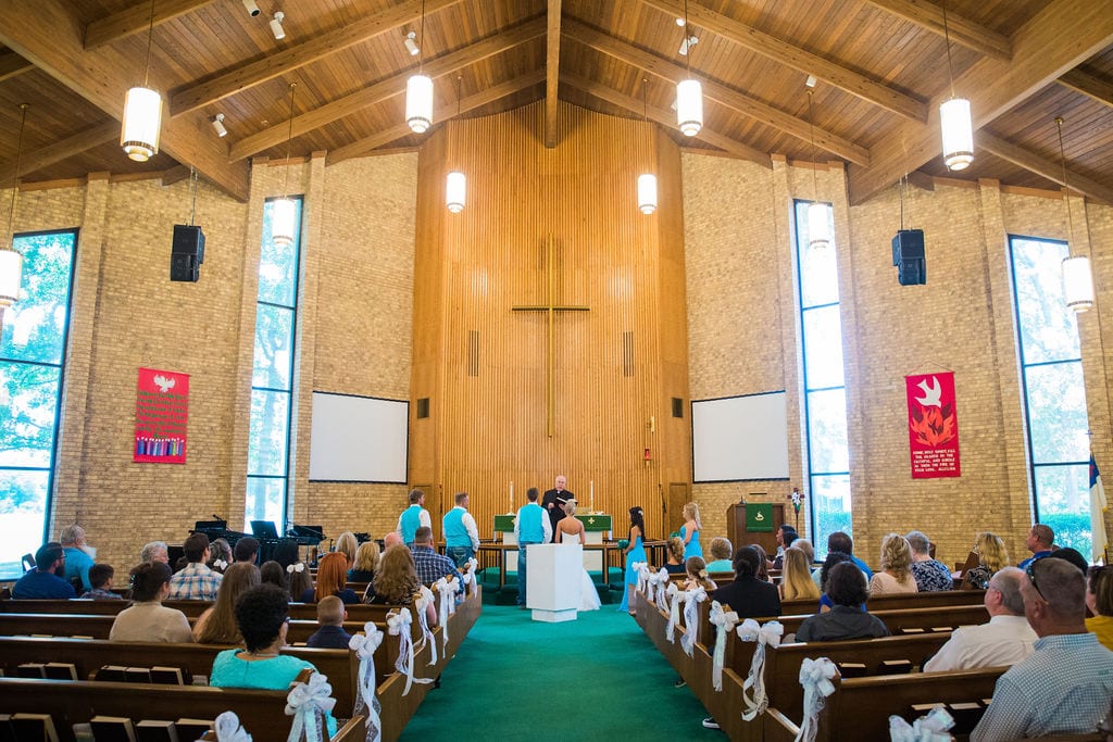 Courtney and Bearen's Wedding church ceremony