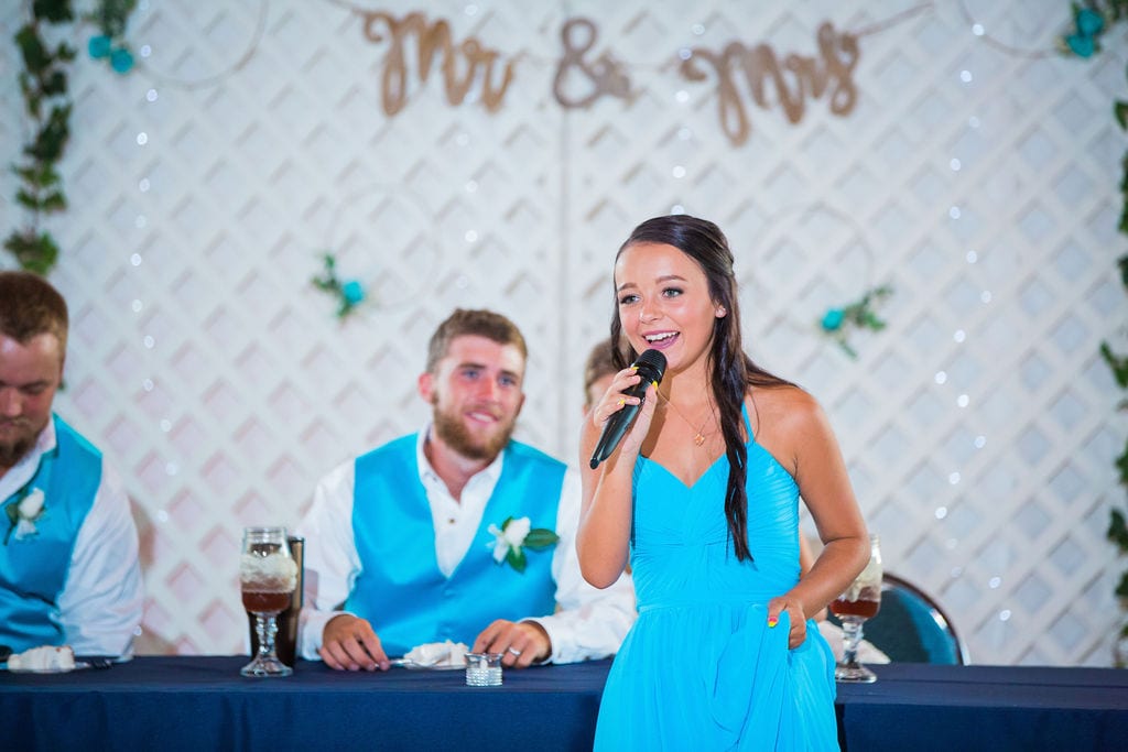 Courtney and Bearen's Wedding bridesmaid toast