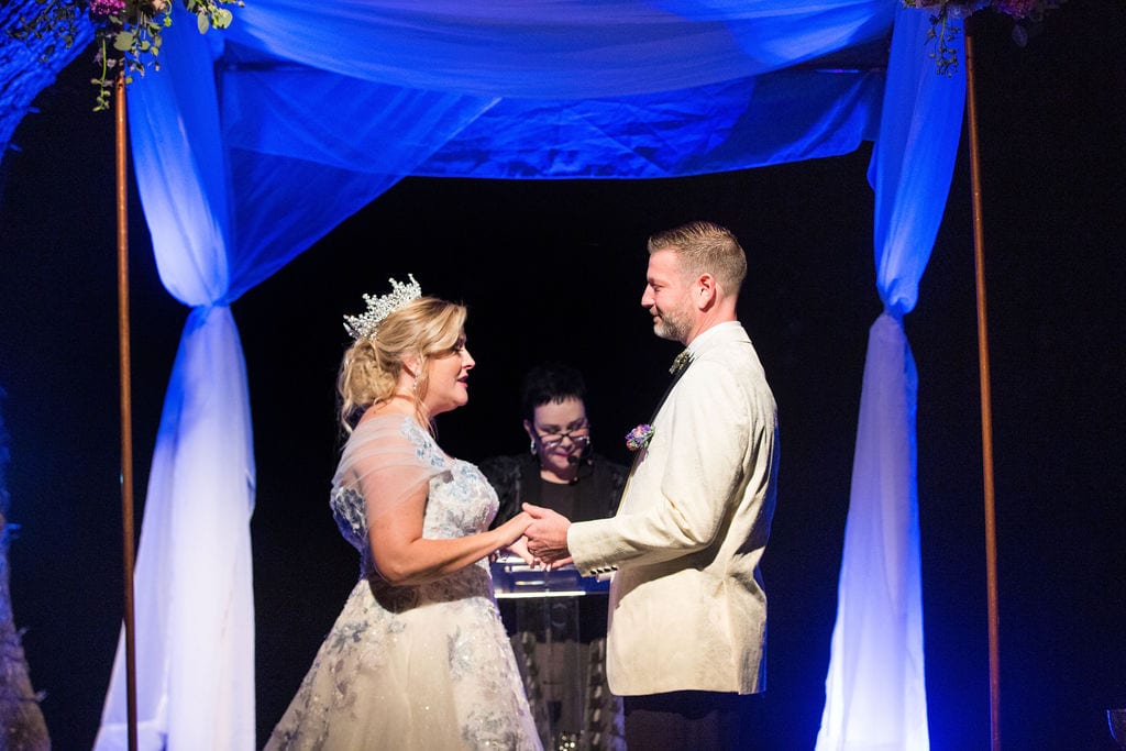 Lisa and Michael Wedding at the Veranda vows close