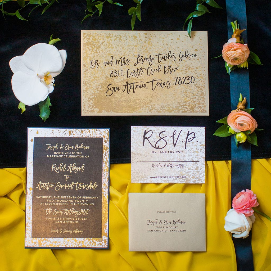 St Anthony Styled wedding invitation