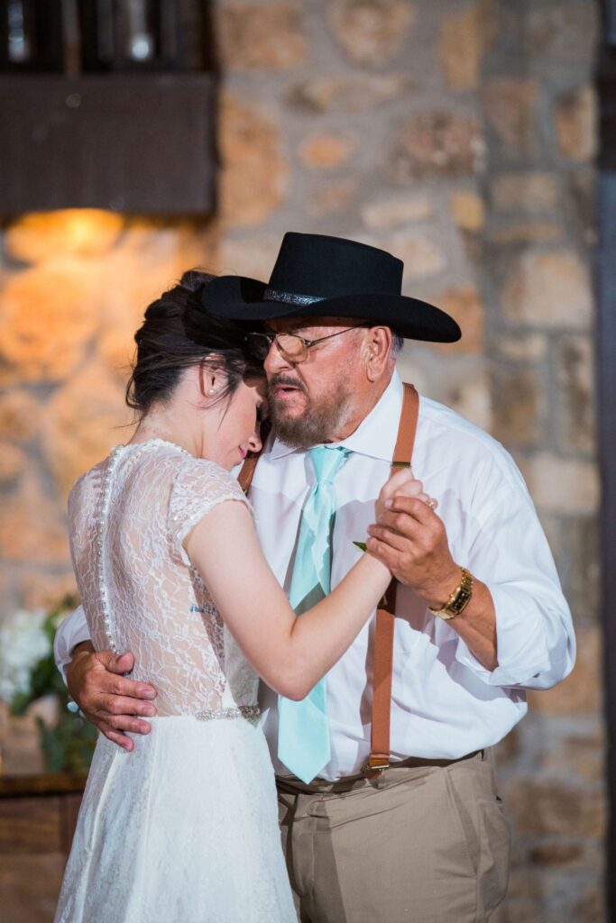 Aamber wedding Canyon Springs Golf Course fathers dance