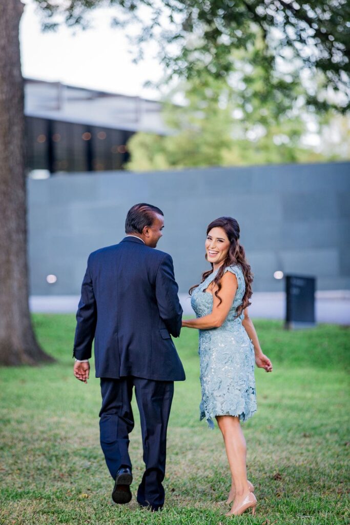 Mary Elizabeth's engagement at the McNay walking