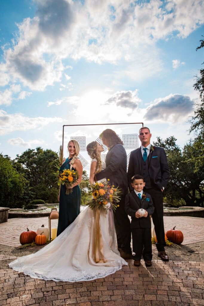 Fall styled shoot at the McNay art museum ceremony site