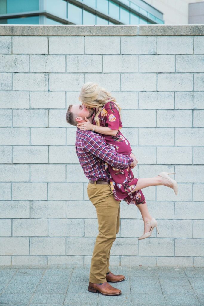 Molly's engagement Texas a and M white white wall