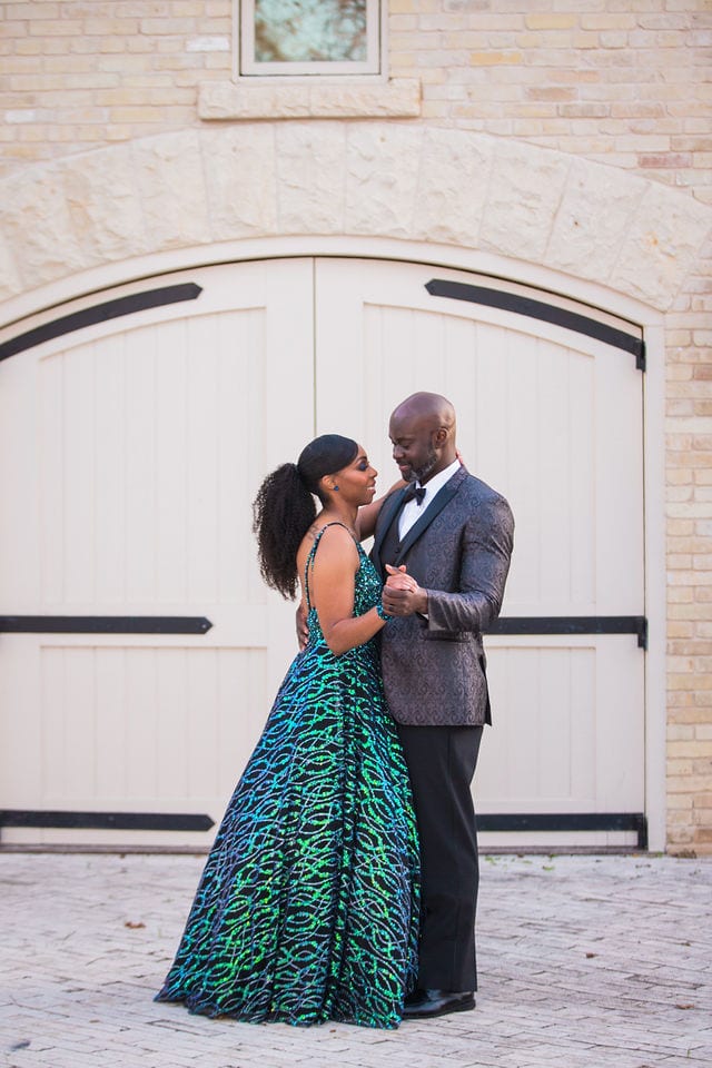 Emerald's engagement at the Lambermont. couple at the barn doors