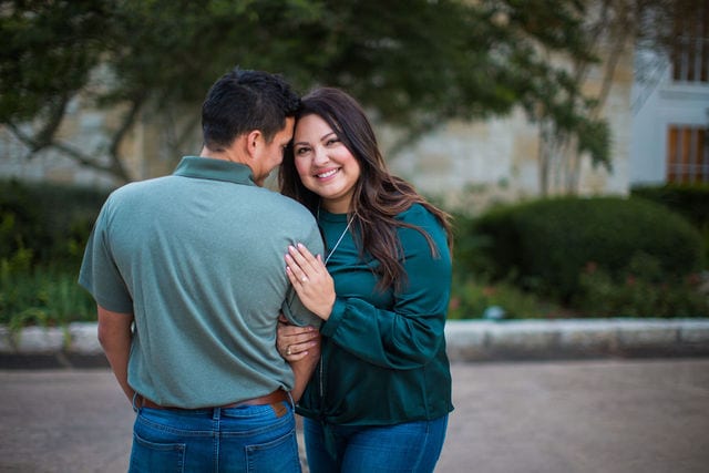 Anthony Engagement session at La Cantera Resort this back her smile