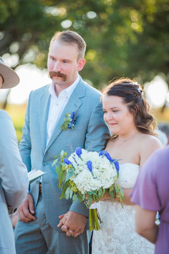 Keely's wedding in Mason TX, ceremony