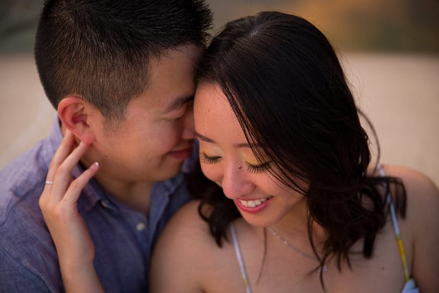 Sarah and Ming's Engagement, close up portrait