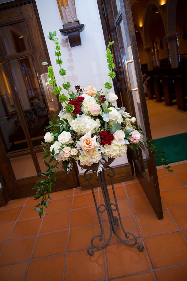 Amberlynn's wedding at The Milestone New Braunfels ceremony floral