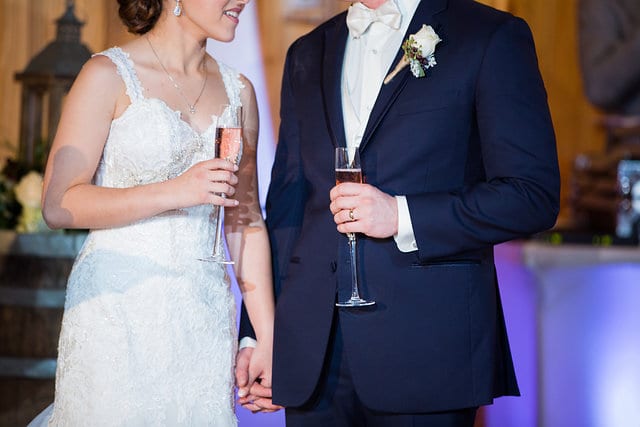 Amberlynn's wedding at The Milestone New Braunfels reception toasts