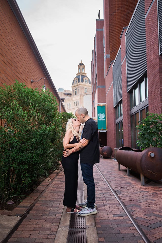 Chantel's engagement session at the Pearl in the alley