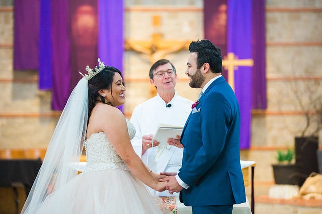 Emilia's wedding at St Francis de Assisi in San Antonio ceremony laughs
