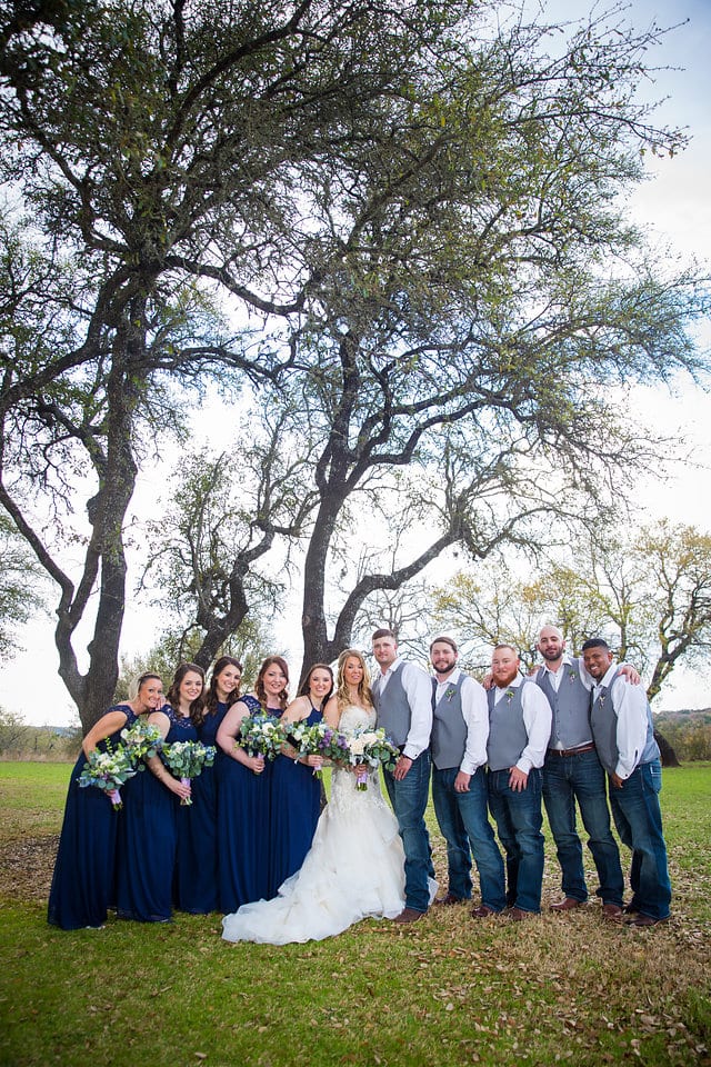 Chelsea and Tyler's Wedding, bride and groom with bridal party