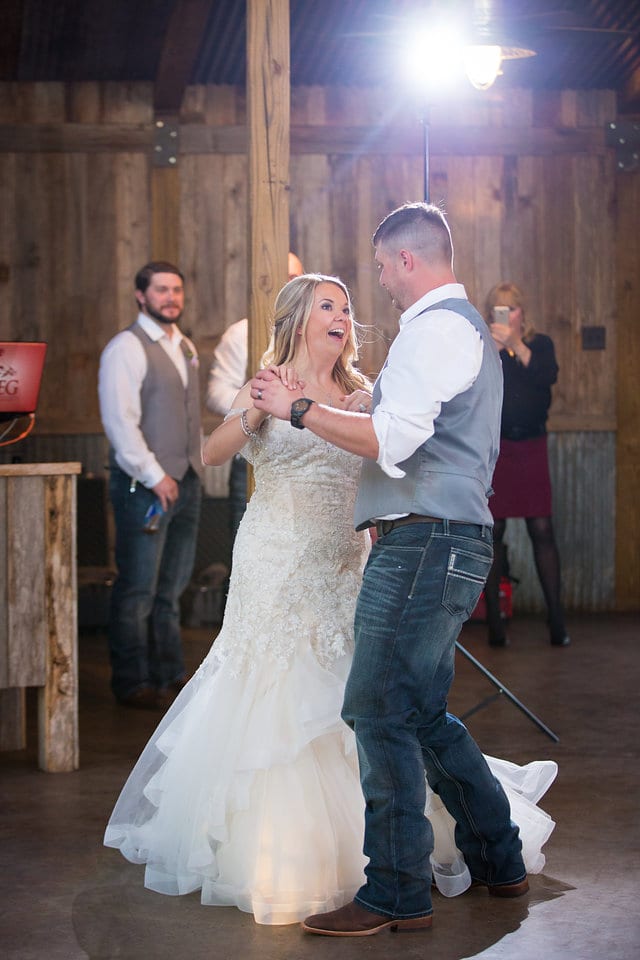 Chelsea and Tyler's Wedding, Bride and groom dancing