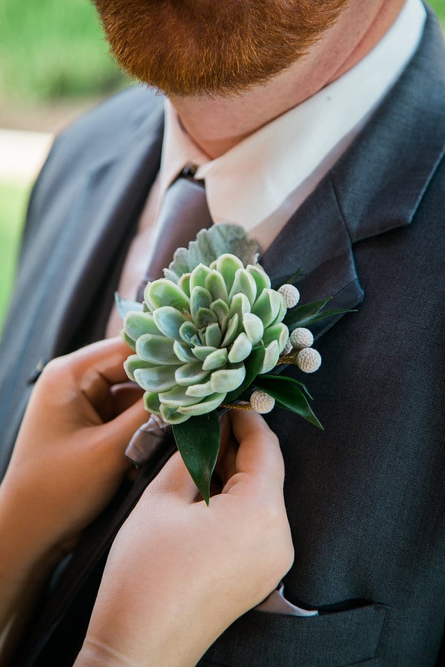 Heather and Wesley's Wedding, boutonniere