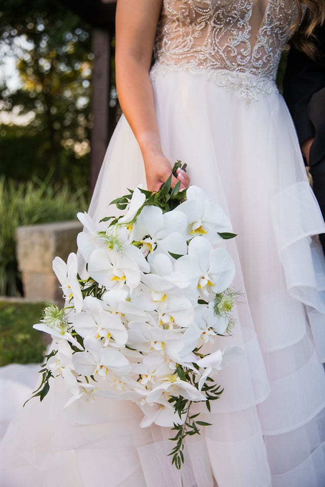 Styled wedding shoot at Olympia Hills San Antonio bridal bouquet and gown