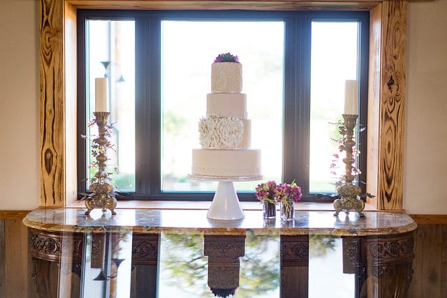 Rafter E Venue styled shoot cake