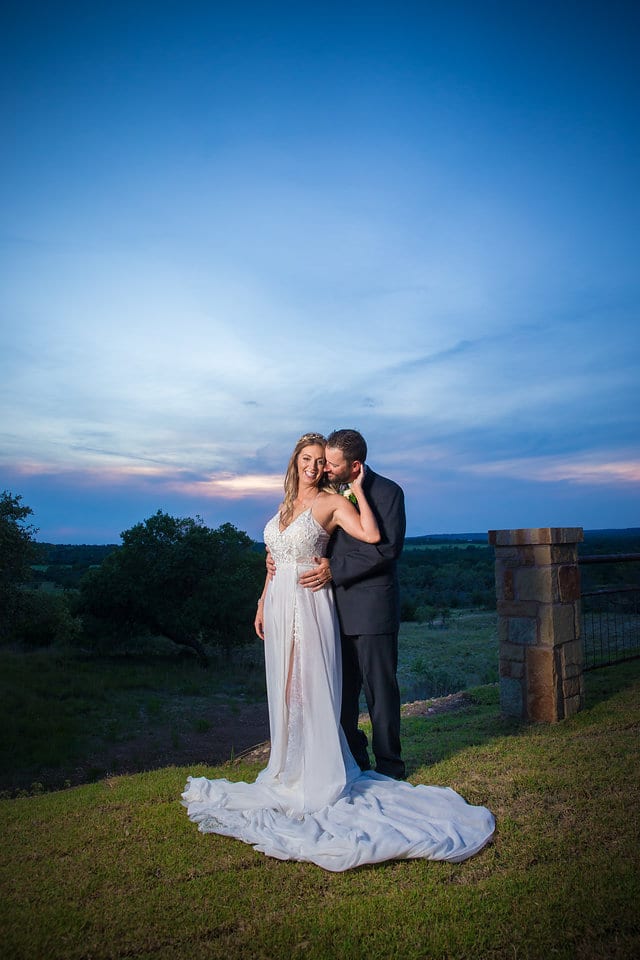 Rafter E Venue styled shoot couple at Sunset