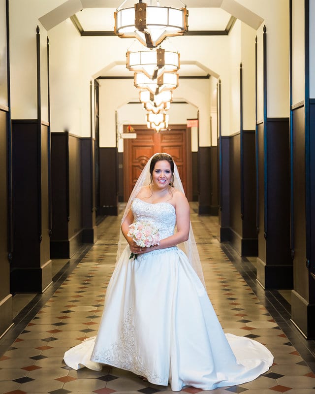 Annette bridal at Hotel Emma in the curio hall