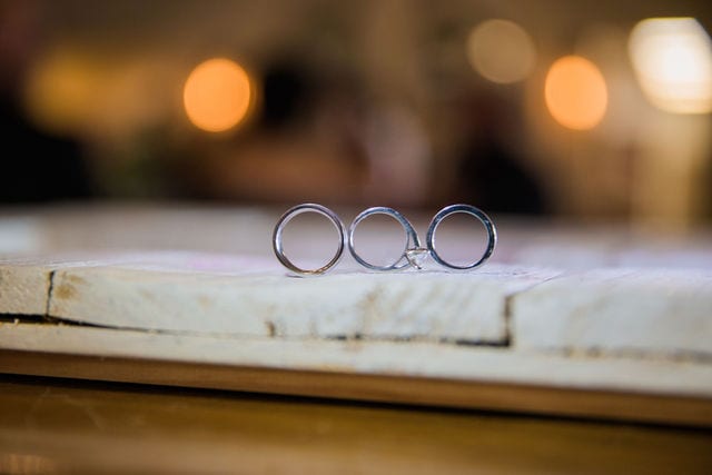 Edwards wedding rings at reception the Milestone, New Braunfels