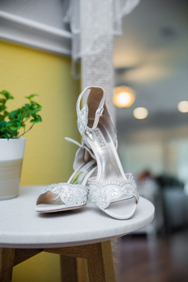 Brides shoes San Antonio wedding