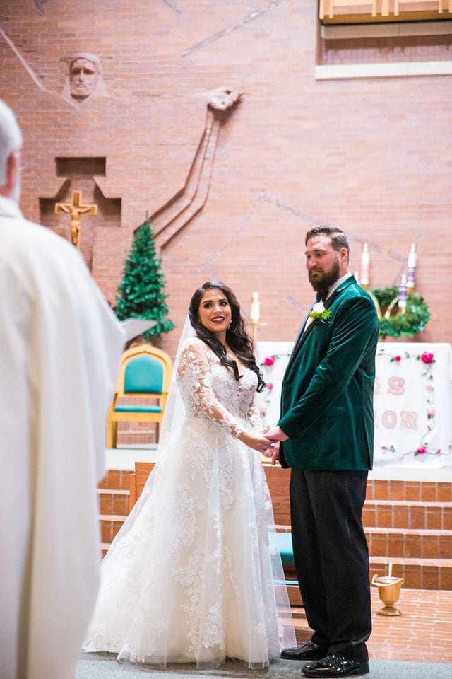 Bride's vows San Antonio wedding at St Mark's Wedding