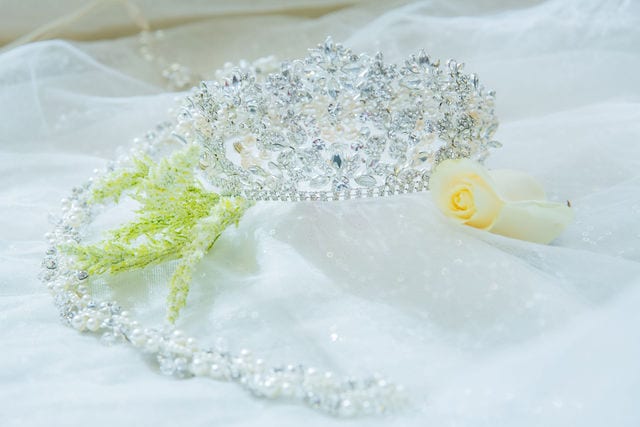 Details at I do the dress I Do with crown