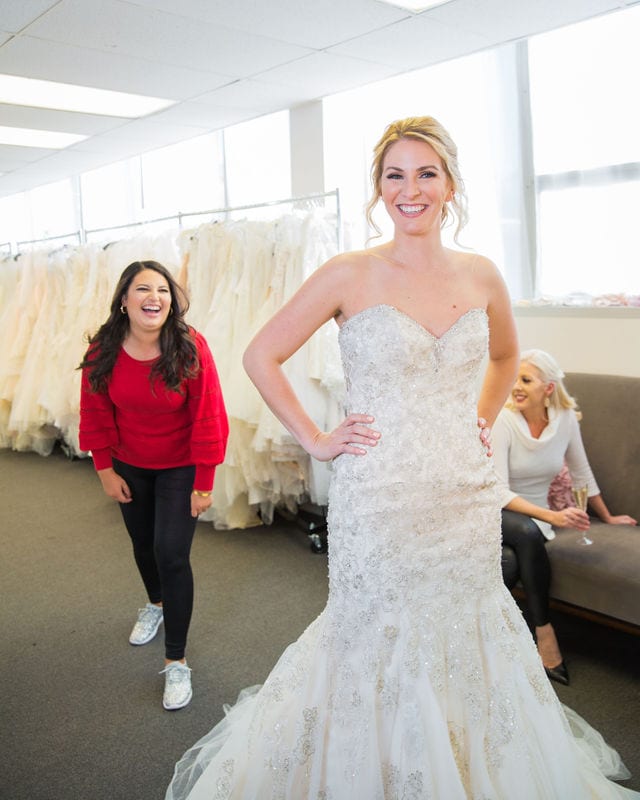 I do the dress I Do bridal gown and consultant laughing