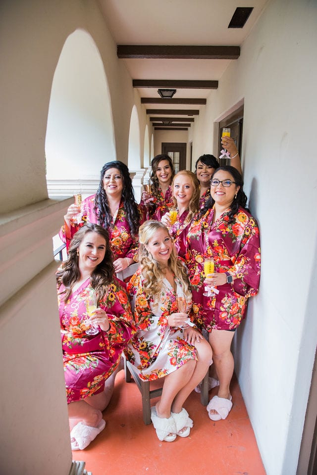 Wedding bridesmaids toast Omni La Mansion