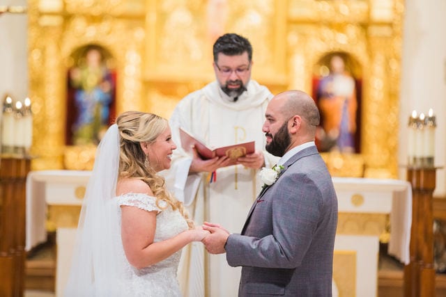 Bride and groom vows Wedding San Fernando Cathedral, San Antonio