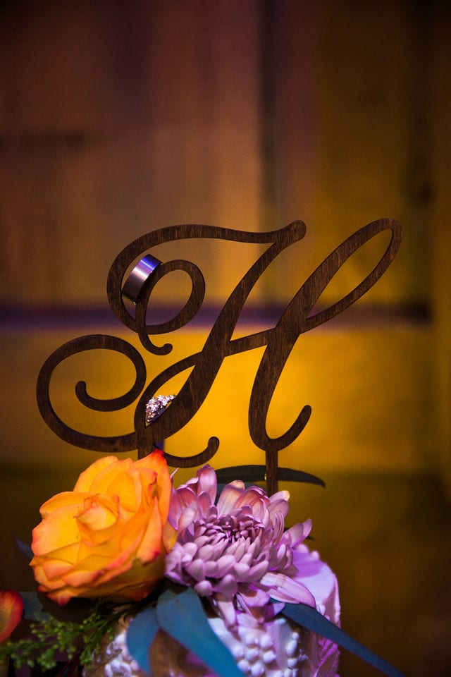 Baleigh's rings and cake topper Eagle Dancer Ranch Wedding