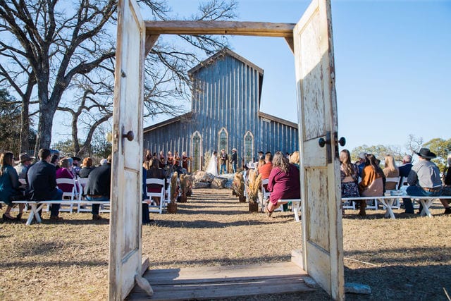 Baleigh's ceremony site Eagle Dancer Ranch Wedding