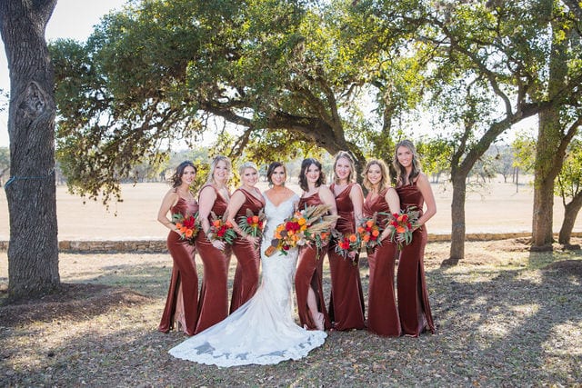 Baleigh's bridesmaids Eagle Dancer Ranch Wedding