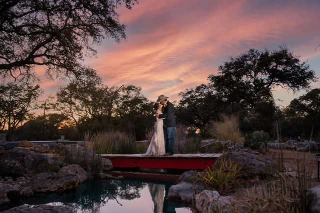 Baleigh's sunset portrait Eagle Dancer Ranch Wedding