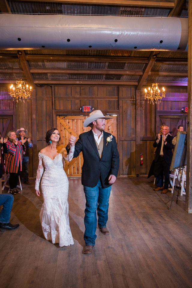 Baleigh's entrance Eagle Dancer Ranch Wedding