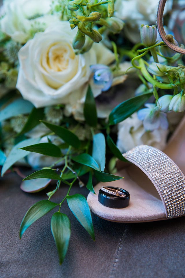 Mariah wedding Chandelier of Gruene shoes and rings
