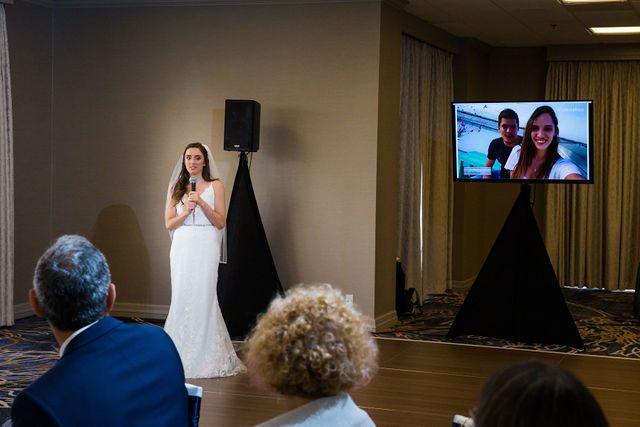 Ophir's San Antonio wedding reception bride slide show