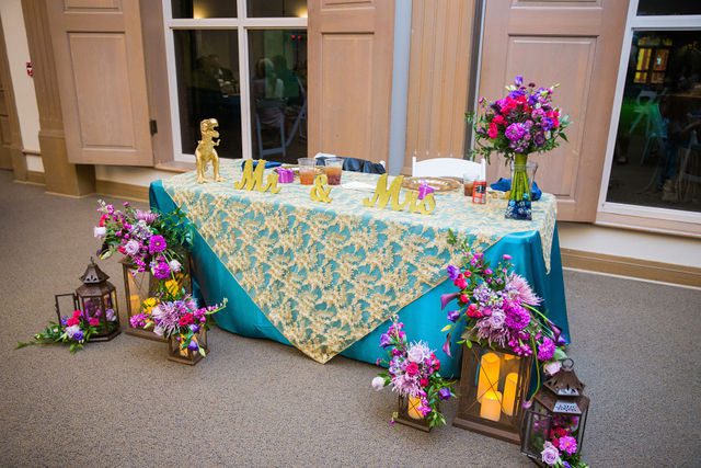 Rebecca Wedding Witte Museum reception head table