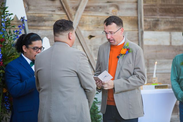 Will vows at wedding at harper hills ranch