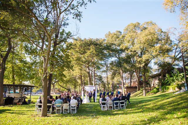 Celeste's wedding ceremony in New Braunfels