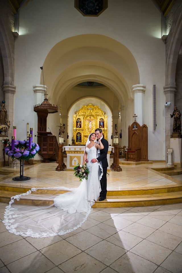 Alex and Jacob's sweet portrait wedding at San Fernando Cathedral