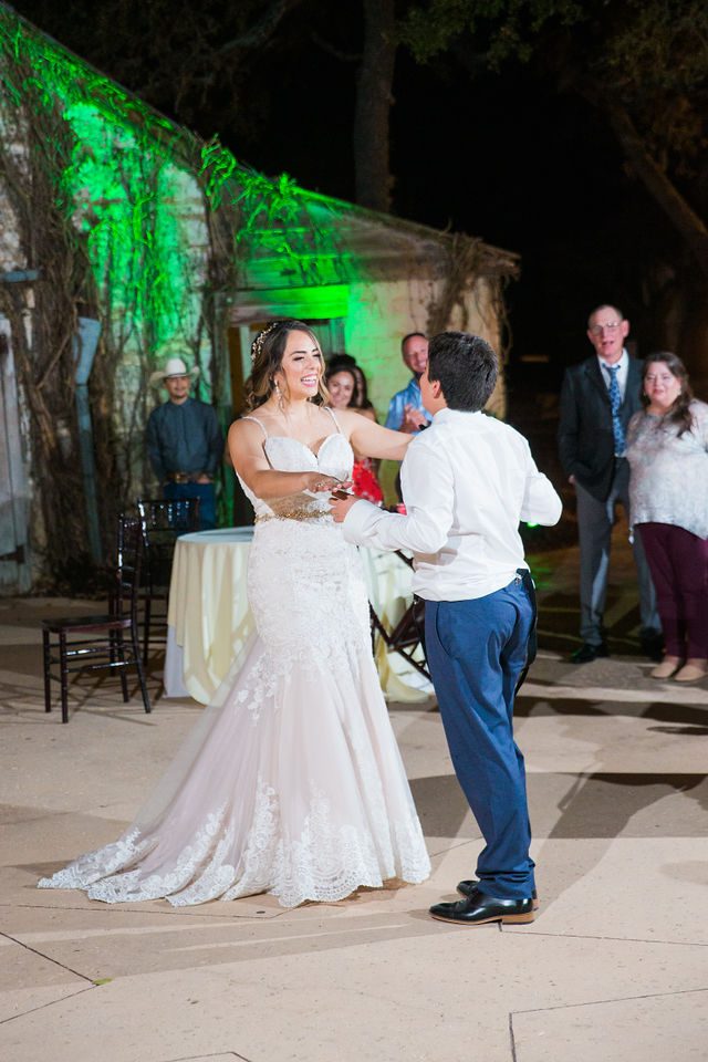 Yoli's son's dance close up at the wedding reception at Canyon Springs