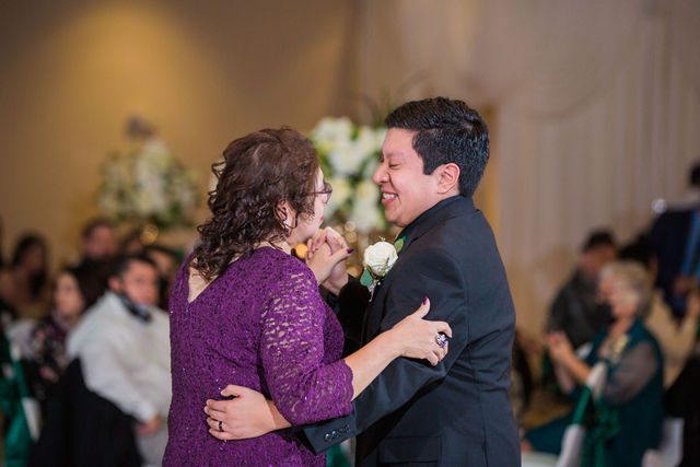 Chloe's San Antonio wedding reception at Las Fuentes mother son dance
