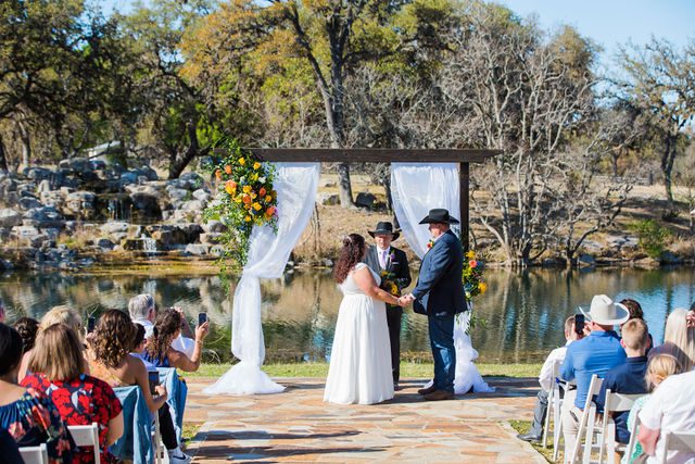 Liz's wedding at Enchanted Springs Ranch ceremony vows