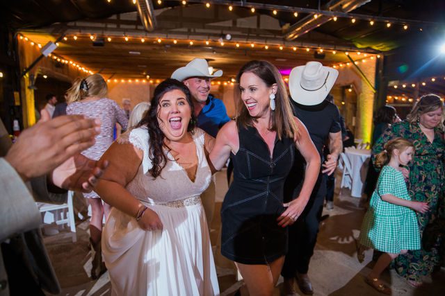 Liz's wedding at Enchanted Springs Ranch party dancing