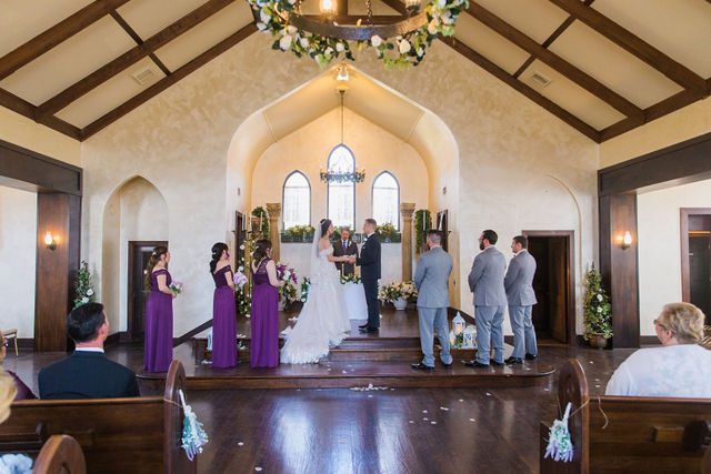 Graysen wedding ceremony in Comfort bride and groom vows