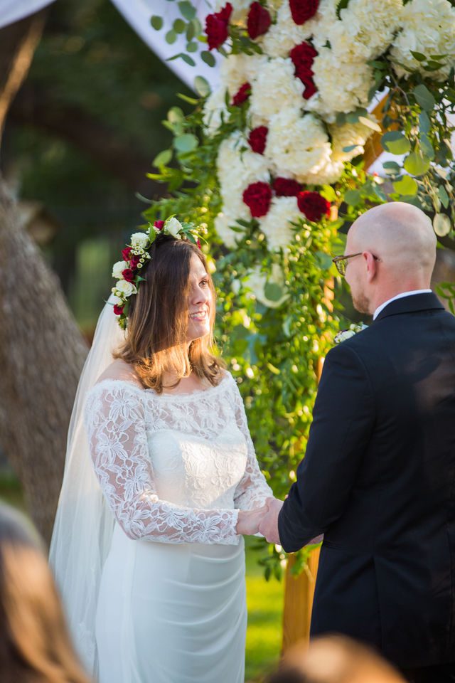 Pixley wedding in Garden Ridge ceremony vows bride
