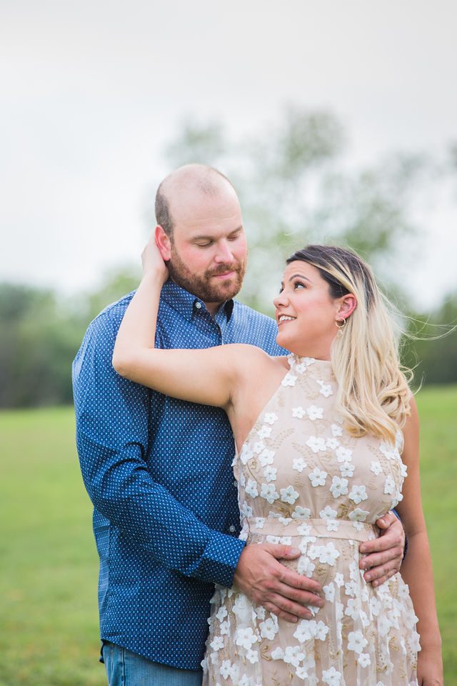 Brittany's engagement at Cypress Bend New Braunfels portrait